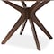 Baxton Studio Monte Mid-Century Modern Walnut Wood 47-Inch Round Dining Table 134-7175 - alternate 5